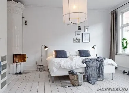 Hálószoba a skandináv stílus - 35 tervezési ötletek