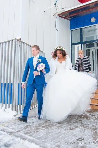 Esküvői Evgeny Rudnev és liberzh kpadonu
