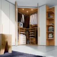 Ъглов гардероб в спалнята снимка, подбор, поставянето