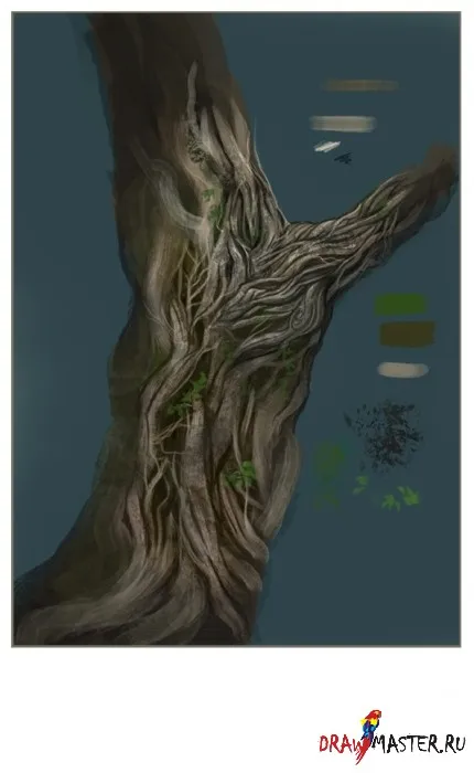 lectii de pictura - cum să atragă un copac zână