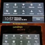 Problema afișare Sony xperia z1 cu ingalbenire (nuanță galbenă)