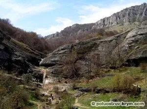 Dzhurla водопад, водопад от Крим, разглеждане на забележителности Кримския