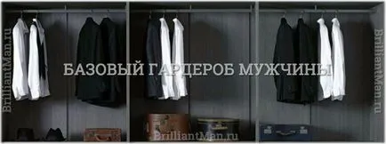 10 elemei alap szekrény férfiak (plusz fotók)