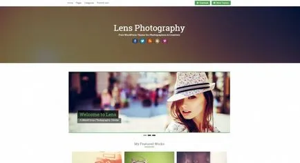 30 Wordpress шаблони Портфолио фотограф