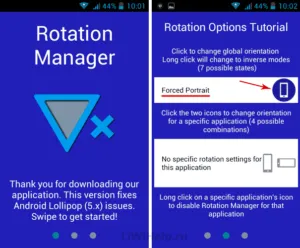 A képernyő automatikus forgatása android egyszerűen vezérelhető a forgatás manager