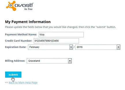 Avast често задавани въпроси, настройка и техническа поддръжка, продажби, промени в платежната