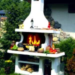 Barbecue, így (42 kép) jellemzői mezőket kályhák, kandallók, tégla, orsó, fotó- és