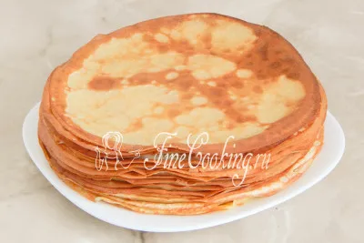 tort Pancake krepvil - reteta cu fotografii