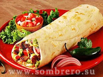 Burrito cu carne de pui și ciuperci, o rețetă mexicană