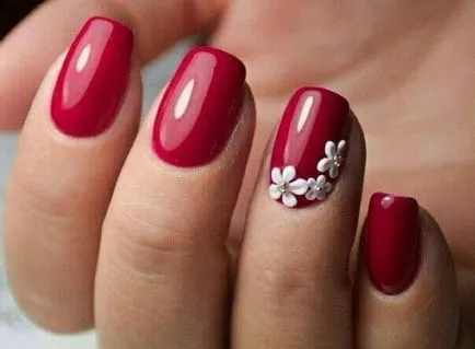 Nail Design червени бели интересни идеи и технологии за създаване на снимка