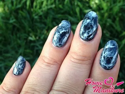 Nail design hatására füstöt oktatás, fotó és videó