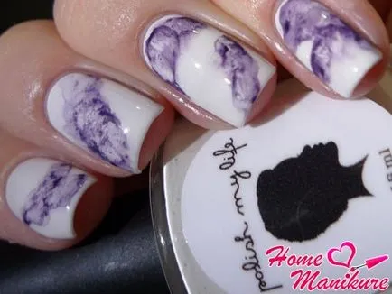 Nail design hatására füstöt oktatás, fotó és videó