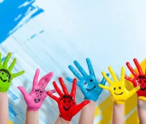 Енергията на цветни ръце разделителна цвят