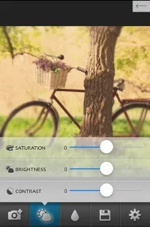 Finger фокус - създаване на ефекта на замъгляването на снимката, програмата за Apple Iphone