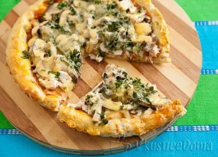 Hawaii pizza recept egy fénykép és egy klasszikus és Amerikában