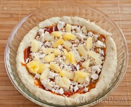 Hawaii pizza recept egy fénykép és egy klasszikus és Amerikában