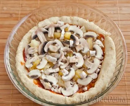 Hawaii pizza recept egy fénykép és egy klasszikus és Amerikában