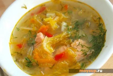 Gătit cod supa de pește delicios