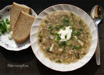 Гъби супа (мицел) - рецепти Фото стъпки готвене