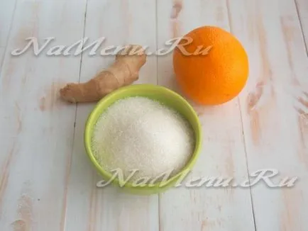 Ginger-оранжев рецепта сироп