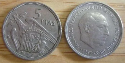 Moneda spaniolă de real - euro