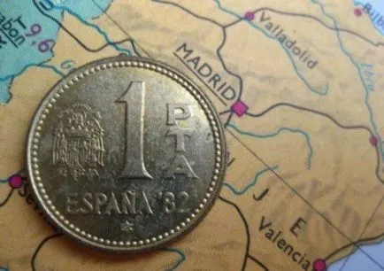 Moneda spaniolă de real - euro