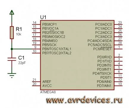 Corecția Fyuz dispozitive AVR avr