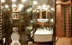Csempe a fürdőszoba belső, mint a fotó, és válassza ki a megfelelő