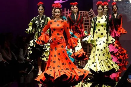 History fényes flamenco ruha - Fair Masters - kézzel készített, kézzel készített