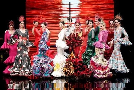 History fényes flamenco ruha - Fair Masters - kézzel készített, kézzel készített