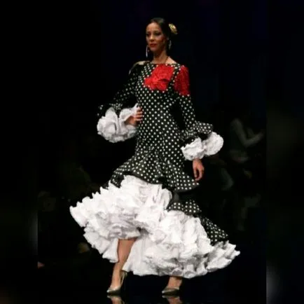 History fényes flamenco ruha - Fair Masters - kézzel készített, kézzel készített