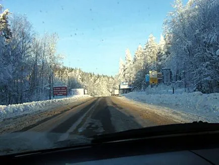 Cum se ajunge la stațiunile de schi din Korobitsyno cu masina (traseu în imagini)