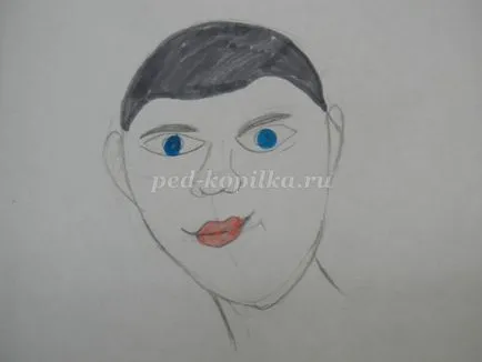 Cum de a desena un portret de pași Papa pentru copii