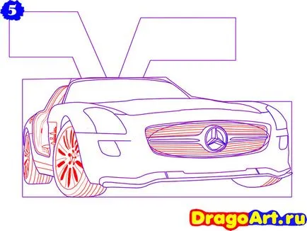 Как да се направи молив Mercedes SLS AMG етапи