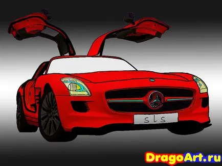 Hogyan kell felhívni a ceruzát mercedes SLS AMG szakaszaiban