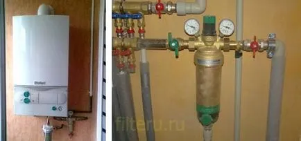 Cum pentru a curăța filtrul pentru un cazan de gaz și coloana de gaz