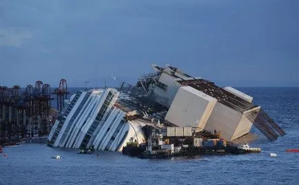 Urcarea navă de croazieră concordia costa