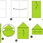 Как да си направим една жаба от оригами хартия, която се скача с ръцете си, инструкции стъпка по стъпка,