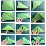 Cum sa faci o broasca din hârtie origami, care este sărituri cu mâinile lor, instrucțiuni pas cu pas,