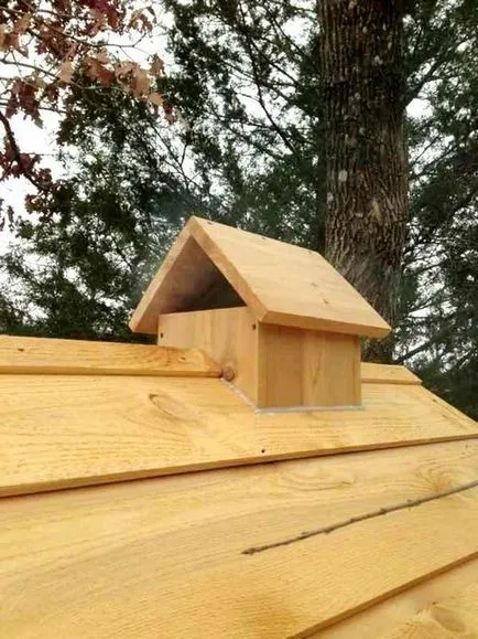 Smokehouse lemn de la proiectare la construcție