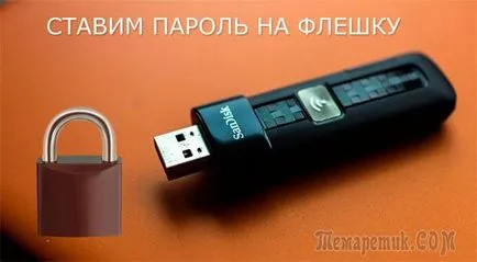 Cum se setează o parolă pe un software de unitate flash USB și metode manuale