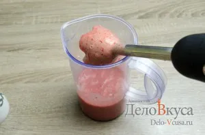 Epres-banán turmix recept egy fotó