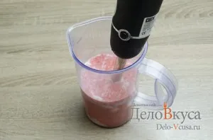 Epres-banán turmix recept egy fotó