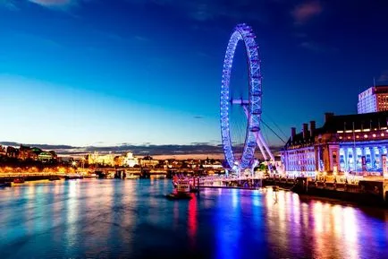 Виенско колело London Eye снимка, видео, описание, история