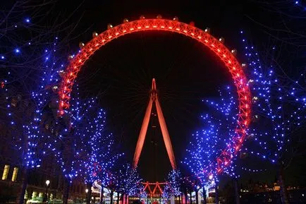 Виенско колело London Eye снимка, видео, описание, история