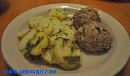 Szelet burgonya egy gőzös - recept fotókkal