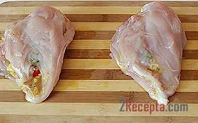 Пиле с домати и босилек - стъпка по стъпка рецепти снимки