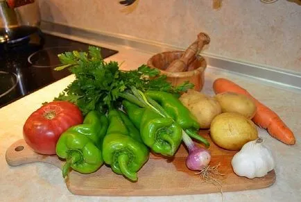 Csirke párolt zöldségekkel lépésről lépésre recept fotók