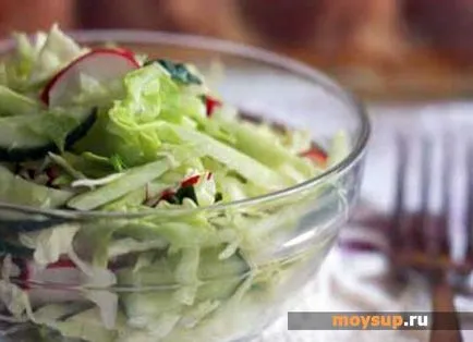Könnyű saláta paradicsom „Tavaszi szél” - készítmény, készítmény