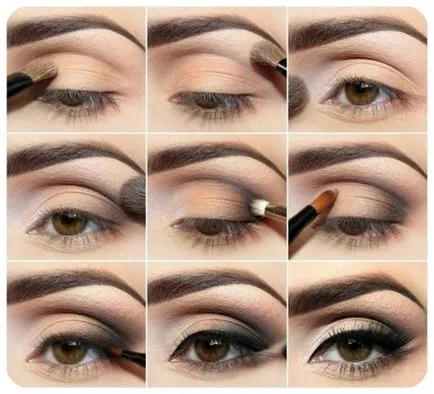 Könnyű és stílusos nap make-up barna szeme Photo & Video mindennapi smink